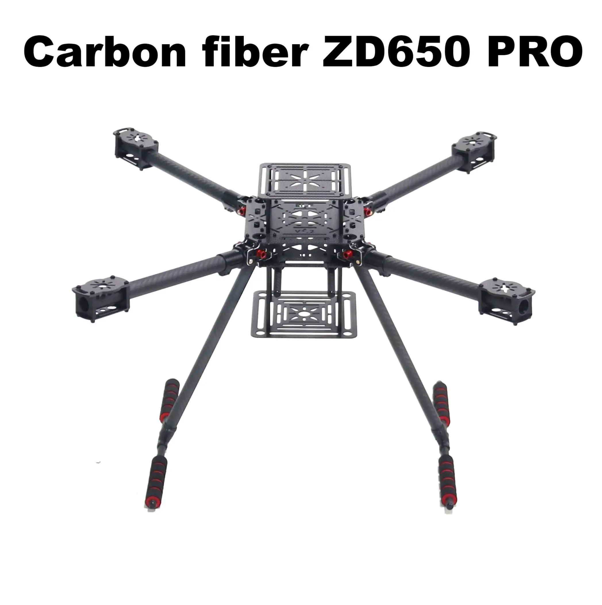 RCtoSky ZD650 PRO 650mm Ardupilot Carbon Fiber Quadcopter Frame FPV Quad with Carbon Fiber Landing Skid Motor ESC 40A