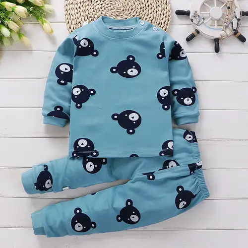 Kids Clothes Children Sets Children's Clothing Boys Girls CottonAutumn winter Clothing Pants Sleepwear Underwear Christmas Gift - Image 15