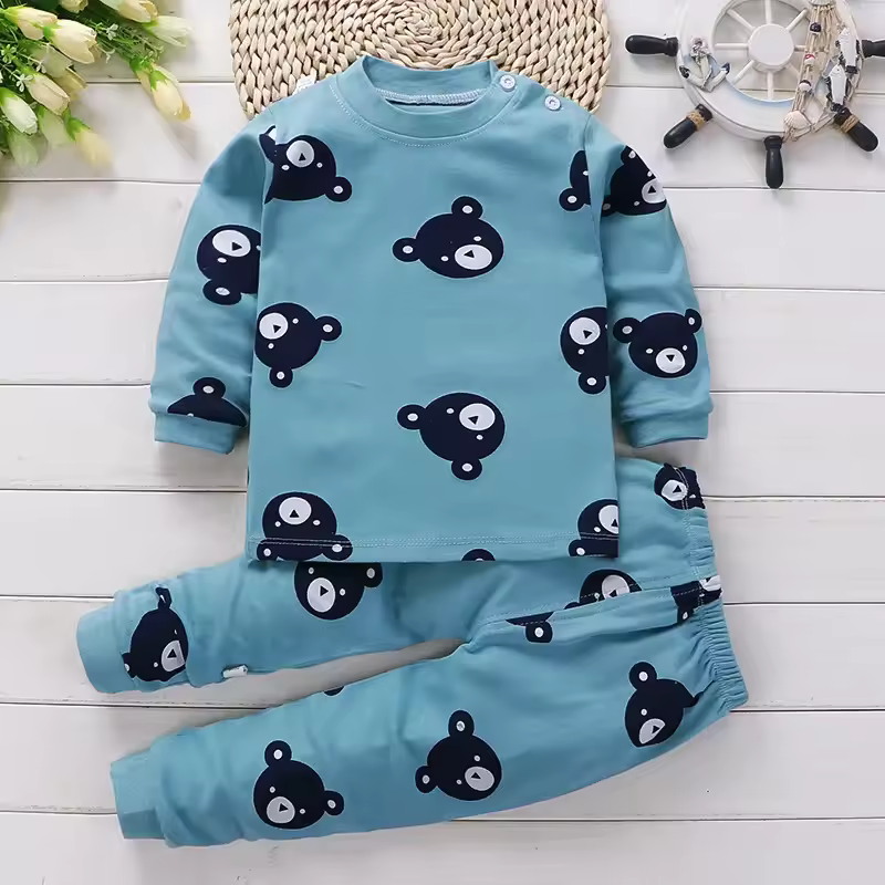 Kids Clothes Children Sets Children's Clothing Boys Girls CottonAutumn winter Clothing Pants Sleepwear Underwear Christmas Gift - Image 15