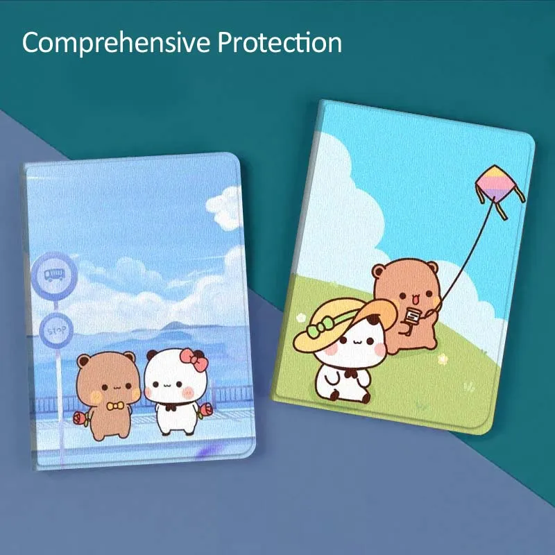 

Cute Bear Kite Flying For Huawei MediaPad T5 T10s M6 M5Lite SE Honor Tab 5 6 7 V7 V8 X8a X9a Pro Soft Tablet Case Gift