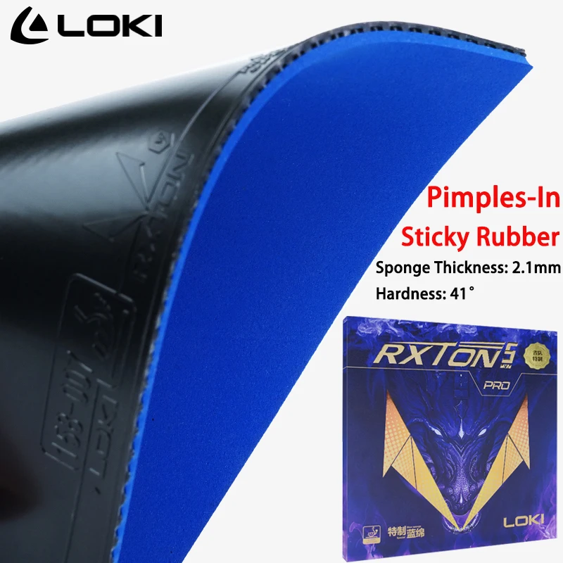 

LOKI RXTON 5Pro/5 Provincial Special Table Tennis Rubber Sticky Pips in With High Density Sponge Ping Pong Rubber ITTF Approved