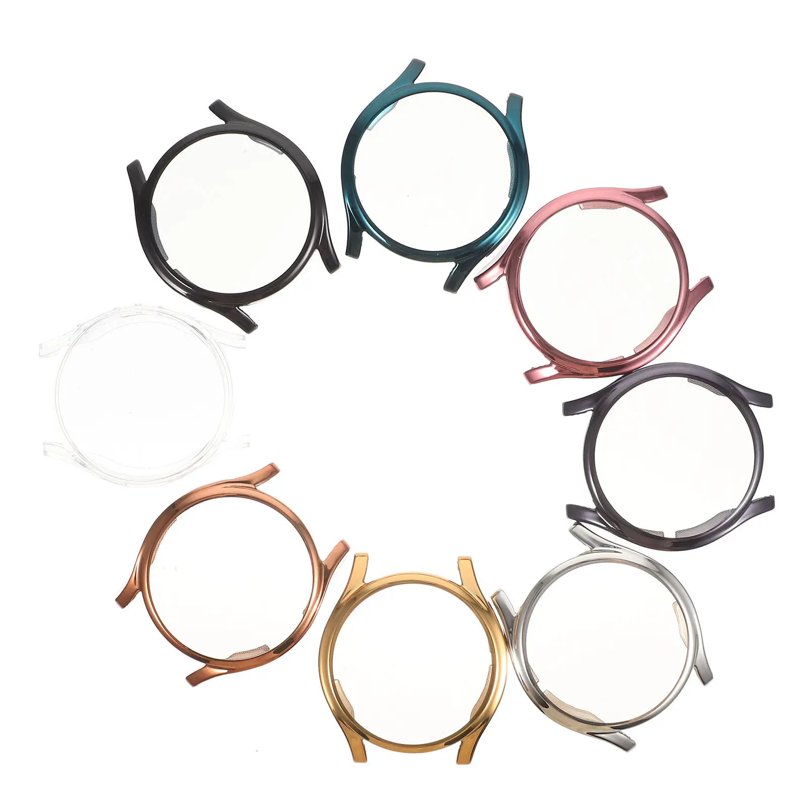 8-個の電気メッキ-tpu-時計ケース耐摩耗性スマートウォッチシェル互換性のある-5-pro-耐衝撃性アンチスクラッチカバー