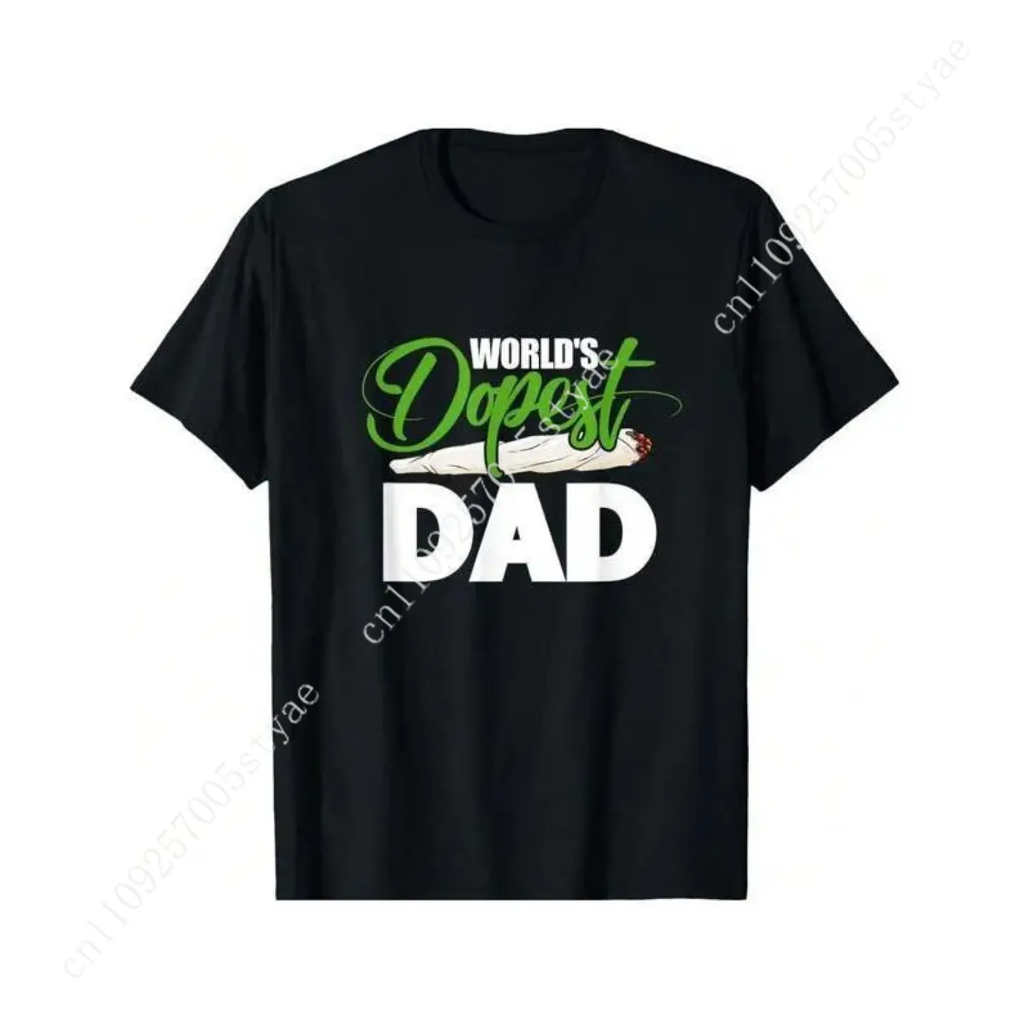 100%25 Cotton World's Dopest Dad Funny Fathers Day T-Shirt