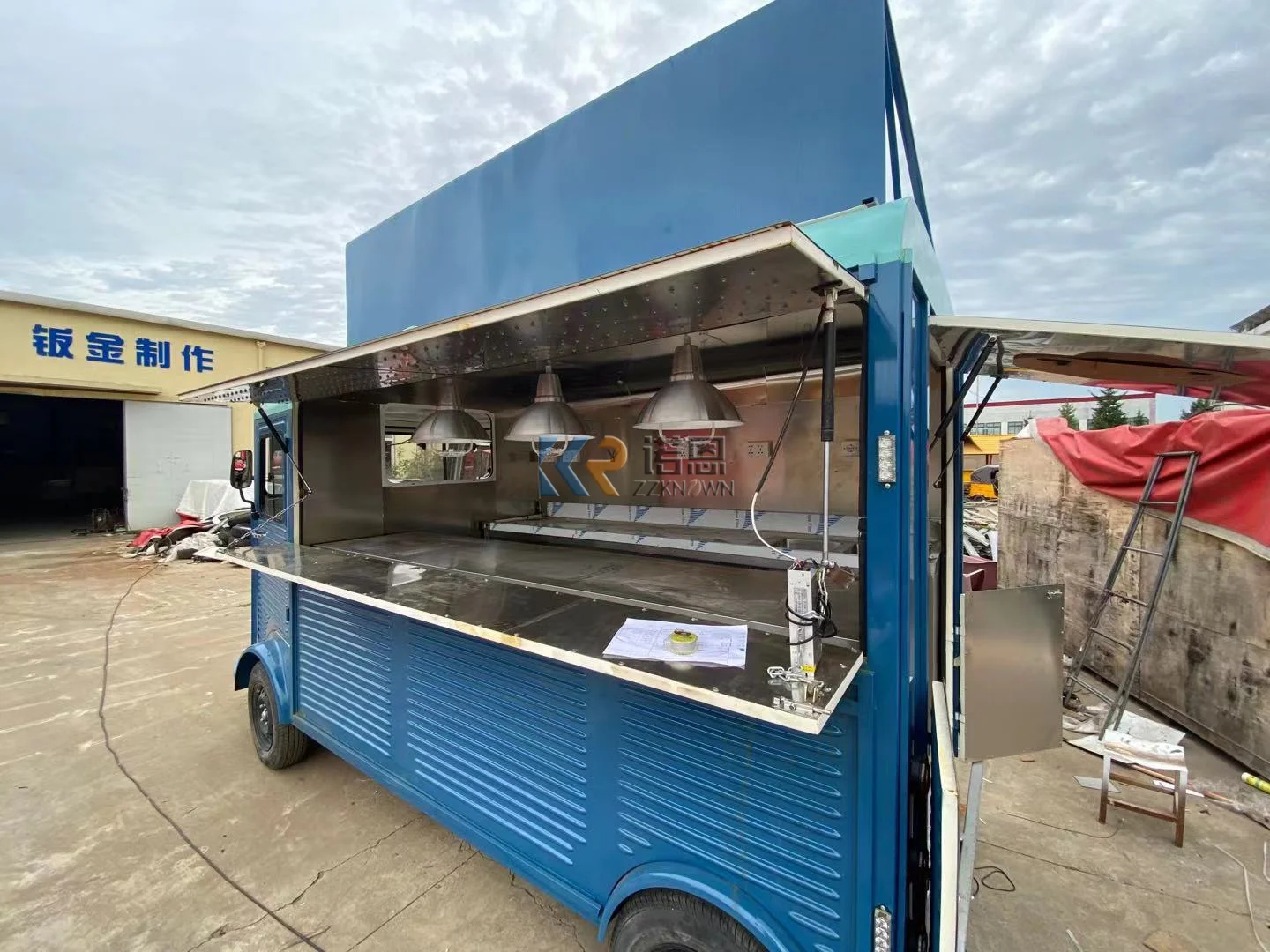 OEM Custom Street Food Vending Carts Mobile Fast Mobile Food Truck Van Ice Cream Cart Food Trailers Food Cart