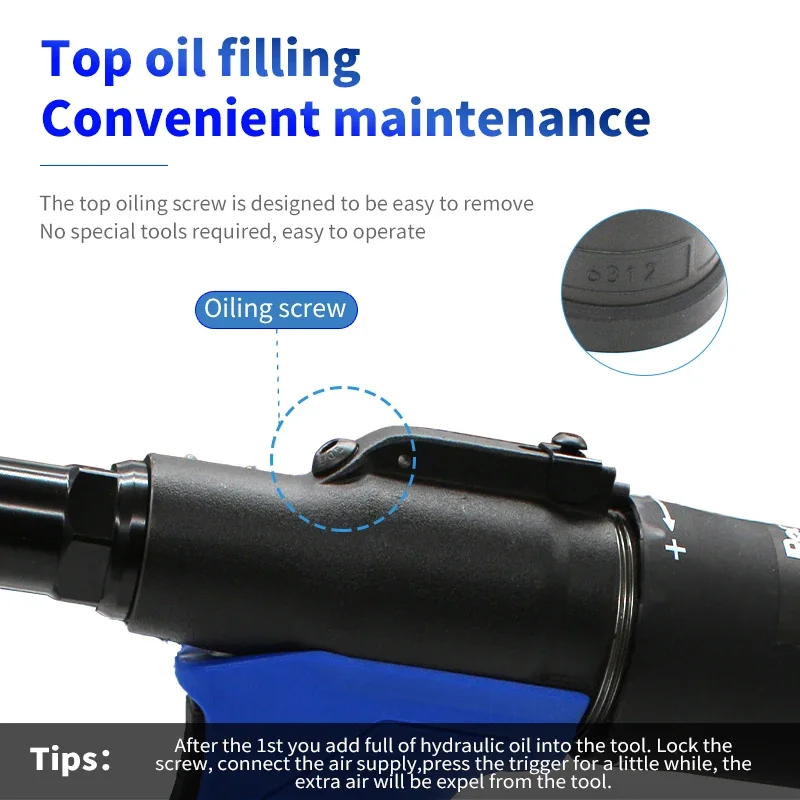 Pneumatique Rivcirculation existent Rivet Écrou Pistolet RL-6312 Industriel Hydraulique Rapide Rivetage Écrou Outil M3 figuré M5 M6 M8 M10 M12