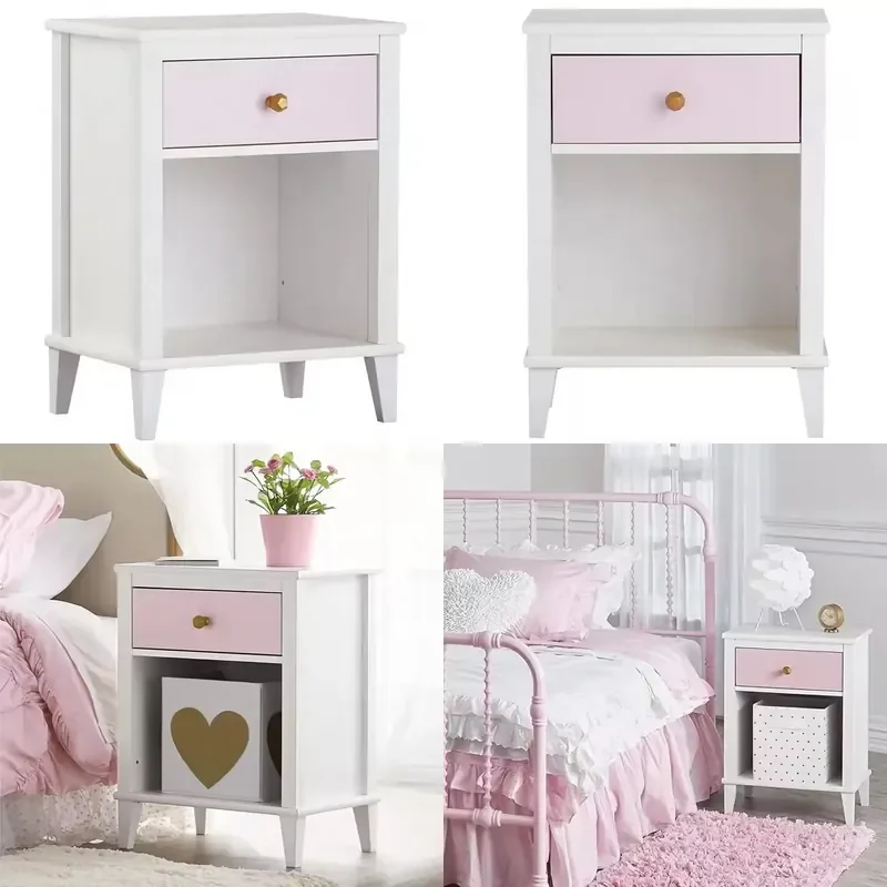 Modern Nightstand with Drawers Custom Bedroom Side Table Simple Storage Locker Home Furniture