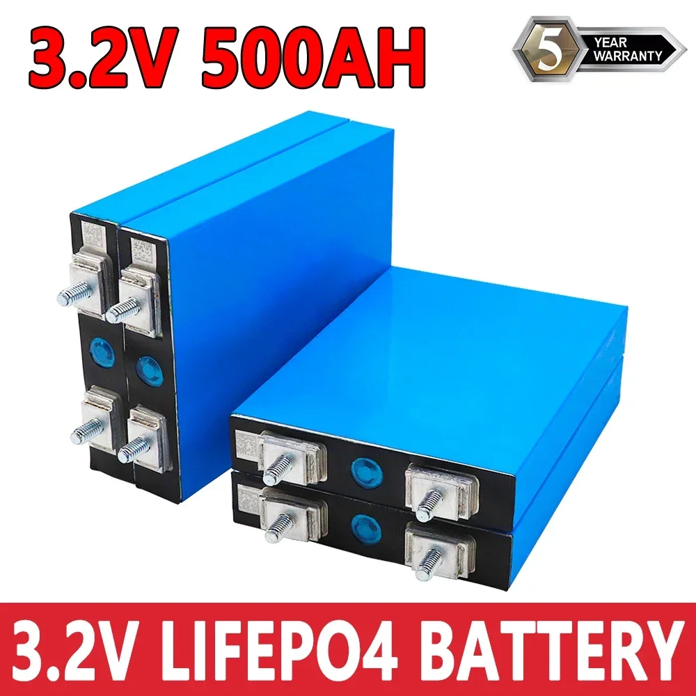 Fast Delivery 3.2V 500Ah LiFePO4 Lithium Iron Phosphate Cells Pack Can be Combined into 12V 24V 36V 48V Rechargeable Battery