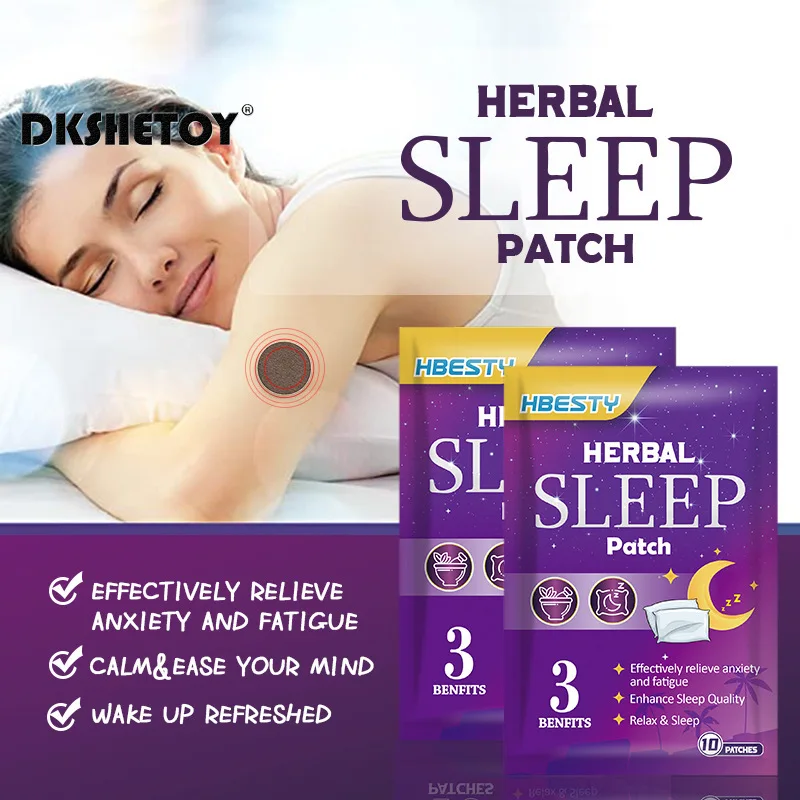 10pcs sleep patches insomnia treatment  Relieve Anxiety Sleep Aid Patches Hypnotic Artifact Adult Sleep Soothing Sticker