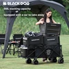 Naturehike BLACKDOG 접이식 접이식 카트(브레이크 휠 포함) 분리형 대용량 유틸리티 왜건 야외 캠핑 트롤리 4