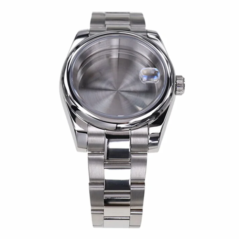 

For Nh35a Nh36 Nh34 Automatic Movement 36mm 39mm Sapphire Crystal 316l Steel Watch Case And President Strap SKX MODS Suits