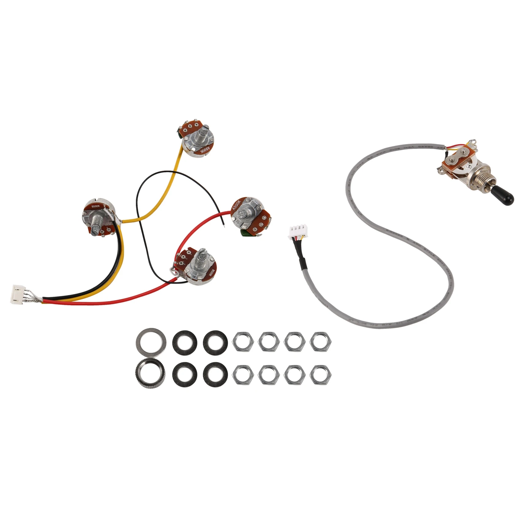 Lp Electric Guitar Pickups Circuit Wiring Harness 2T2V 500K Pots 3 Way Switch For Gibson Les Paul Style Guitar Rich