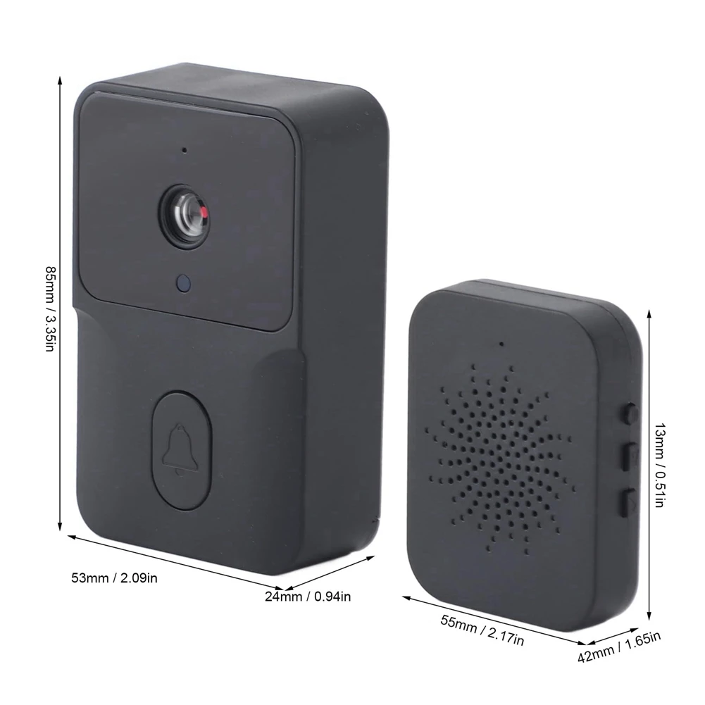 ABZW Tuya Slimme Deurbel Met HD Nachtzicht WIFI 2-weg Intercom Real-Time Viewing Voor Home Security systeem