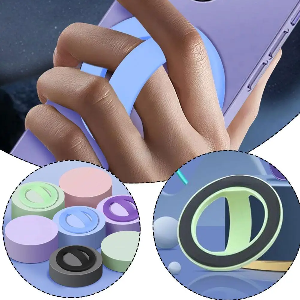 Красочный держатель для телефона, магнитная подставка, силиконовая магнитная ручка для телефона, подставка для iPhone, подставка X7W1