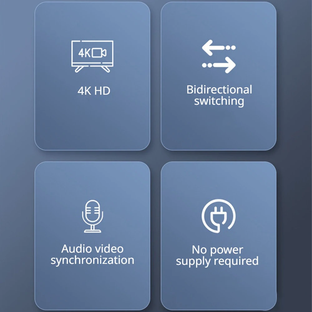 Switcher Smooth Cut In One Click Plug and Play Audio and Video Syns.info, Transfert bidirectionnel, Compatible avec plusieurs modèles