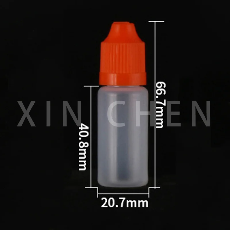 200 stücke 10ml Leere Kunststoff PE Dropper Flaschen Weiche Squeezable E Flüssigkeit Saft Vape Behälter Augentropfen Flasche mit kinder Kappe