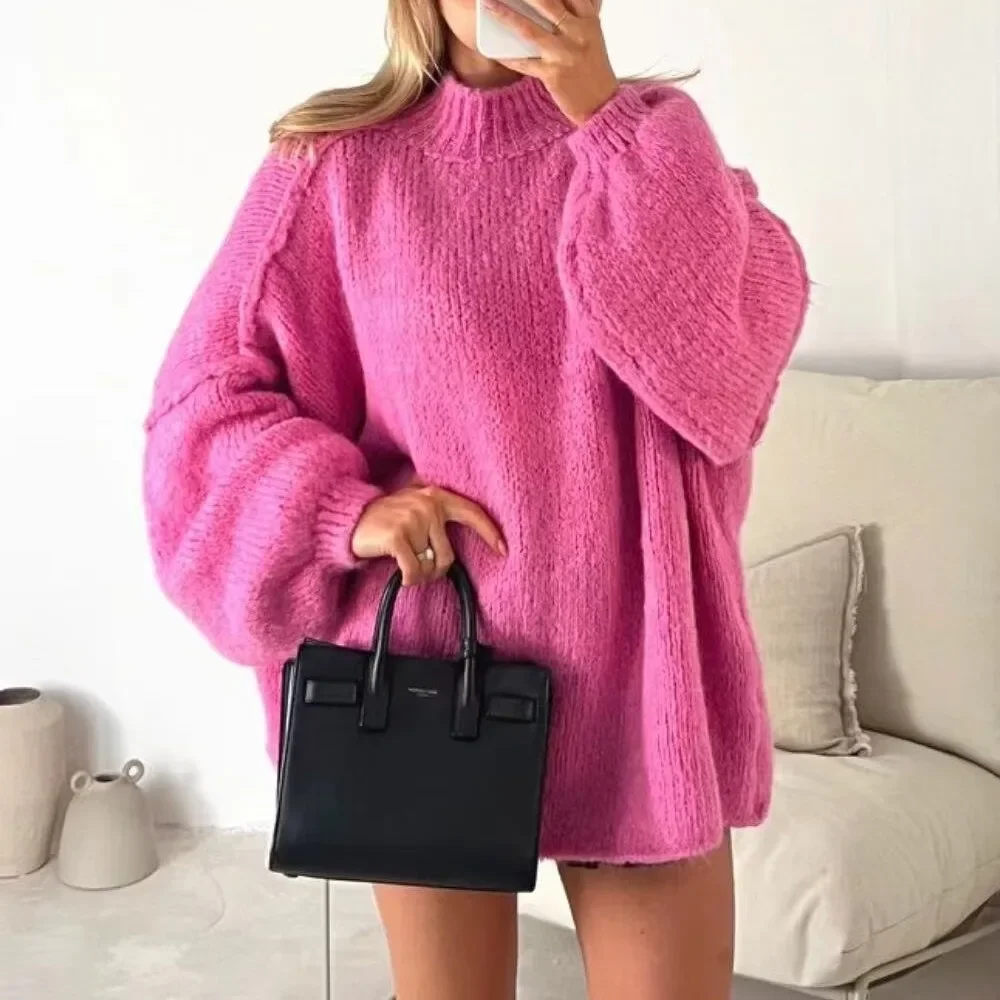 Casual Hollow Out Solid Sweater Women Knit Long Sleeve O-neck Heart Female Pullover 2024 Spring All Match High Street