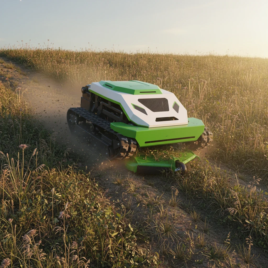 4-in-1 Charging Remote Control Lawn Mower Multifunctional Snow Sweeper Snow Pusher Bulldozer