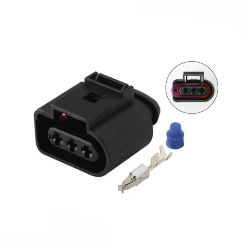 

1 Set 3 Pin Automotive Sensor Pigtail Connector 3.5 MM Female Plug For VW AUDI Skoda VAG VolksWagen Jetta Golf 1J0973723