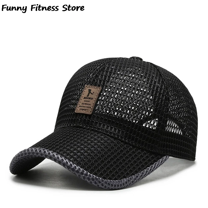 Breathable Mesh Golf Caps Fishing Running Panama Women Men Sports Tennis Cap Outdoor Sunscreen Hat Adjustable Belts Visors Hats