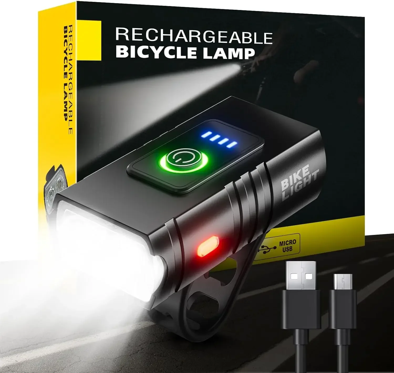 yZ[z2 T6 LED ]ԃtgCg 1000LM Px|[^u]ԃCgwbhCg USB [d MTB }Ee]ԃv