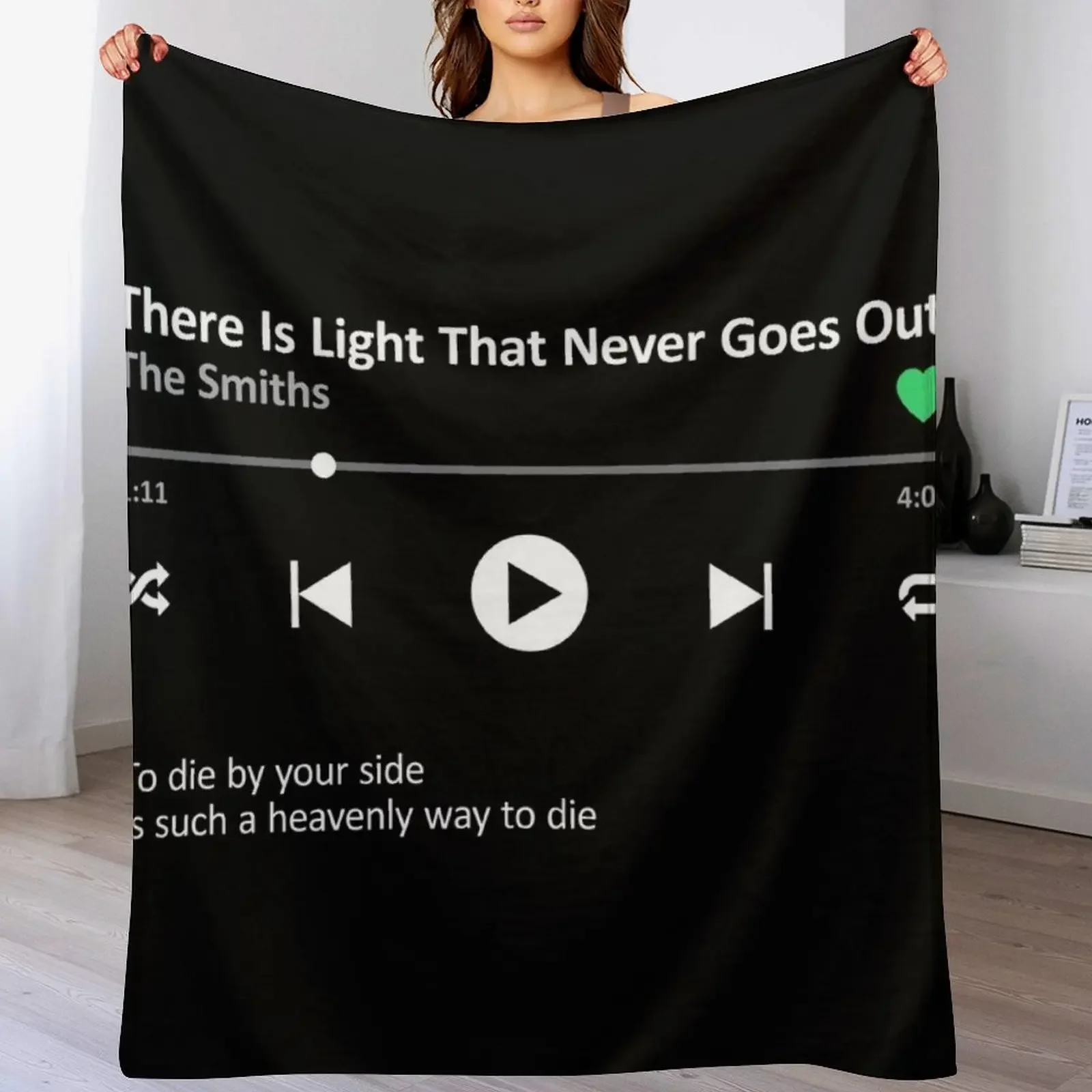 

There Is A Light That Never Goes Streaming Throw Blanket Polar Heavy Plaid Blankets