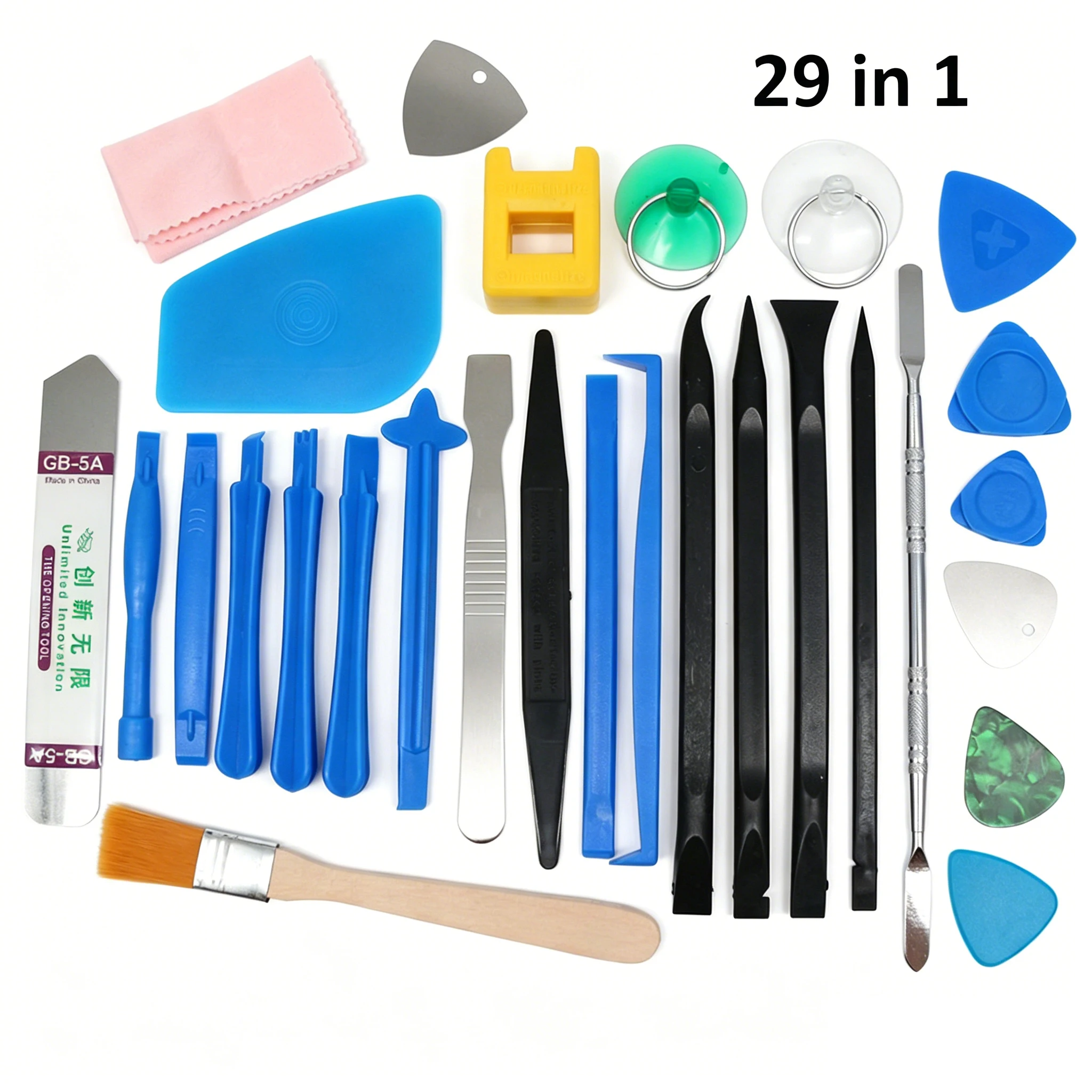 29-in-1 Universal Phone Repair Tool Kit Set for PC Tablet Screen Frame Battery Disassembly Spudger Crowbar Pry Open Tools