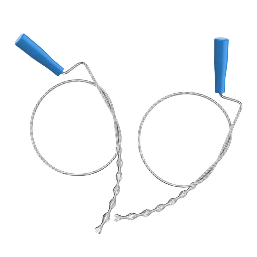 

2 Pcs Unclog Set Pipe Dredging Agent Pipeline Tool Sink Drain Cleaning Rods Abs Plug Hole Cleaner Spring