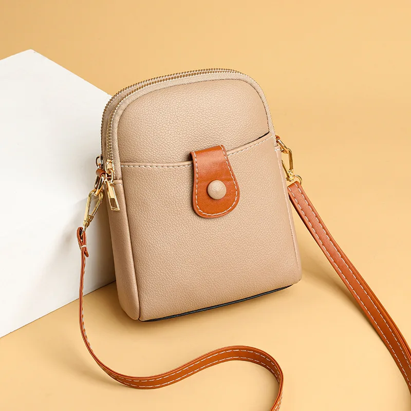 PU Leather Shell Shoulder Crossbody Bag Female Luxury Brand Solild Color Small Handbags For Women Simple Designer Phone Purse