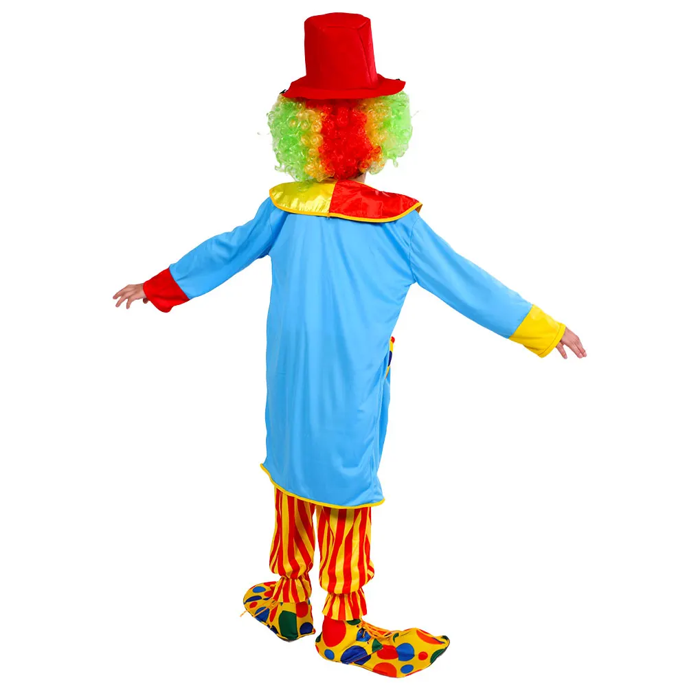 Carnival Disguise Joker Cosplay Costume Jumpsuits Boys Girls Clown Party Stage Performance Dress Up No Wig shoes view 6