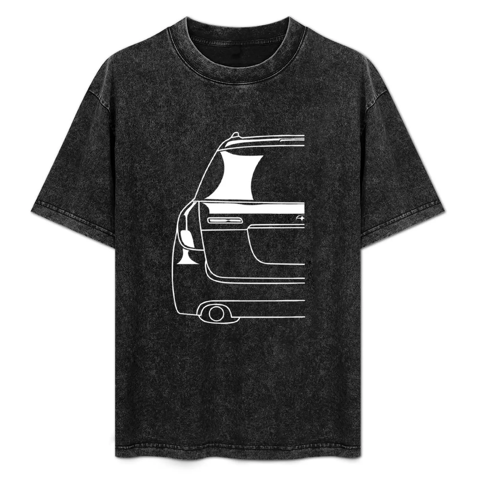 

Legacy 4 Wagon Rear T-Shirt man t shirt kawaii clothes blue archive mens graphic t-shirts