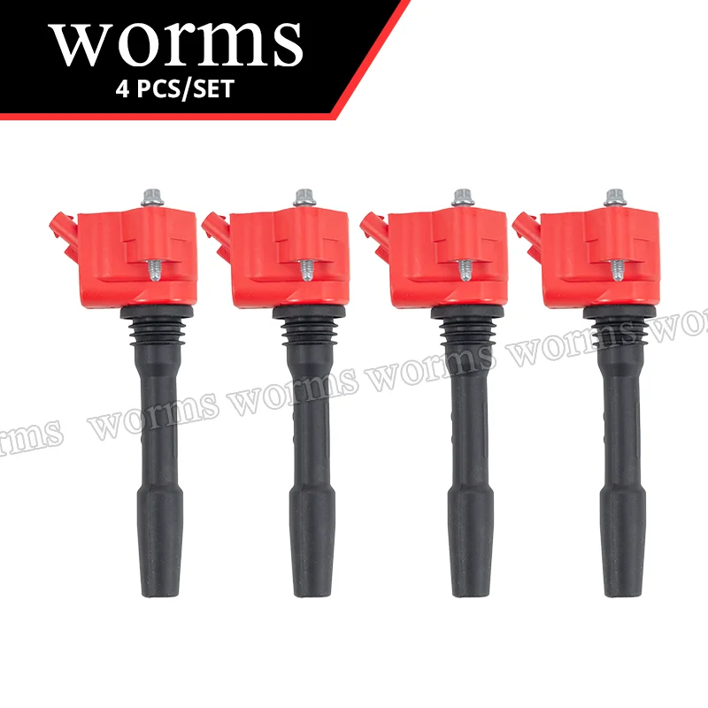 

Worms Upgrade Ignition Coil 4Pcs Racing For BMW X1/X2/X3/X4 B42/B46/B48 2.0L 12138615991 bobina de ignição