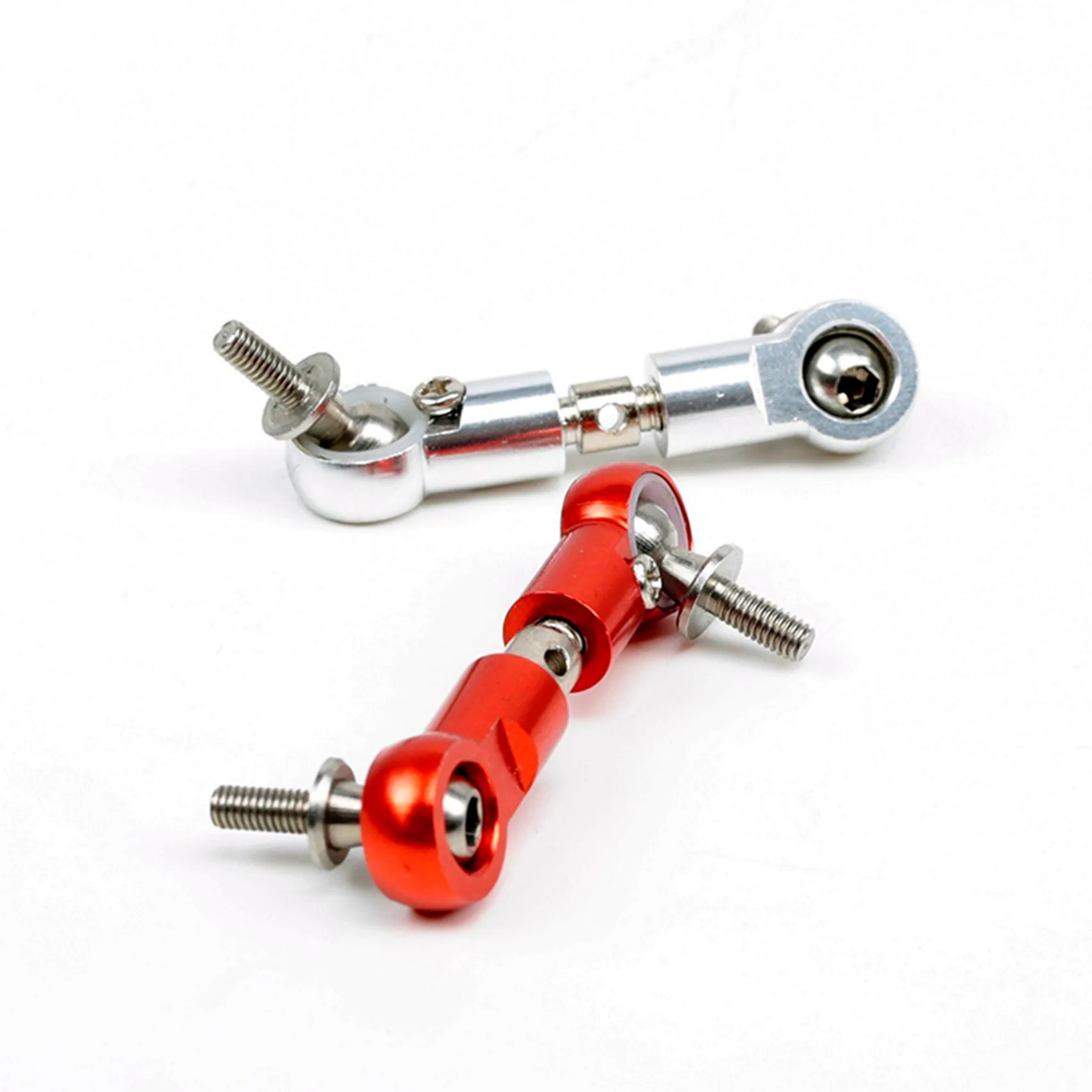 

2X CNC Pull Rod Steering Servo Arm Fit For 1/5 HPI ROFUN ROVAN KM BAJA 5B 5T 5SC Losi 5Ive T Rc Car Parts-Orange Red-Y44A
