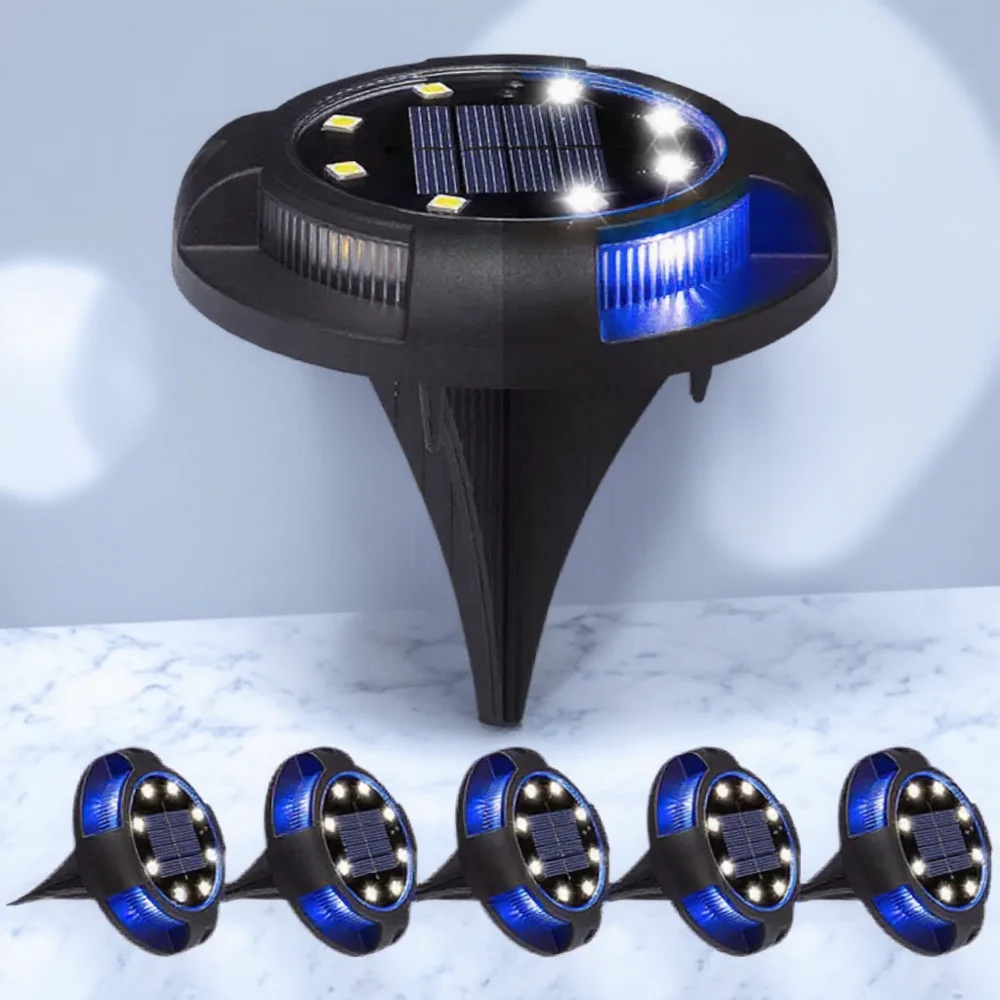 

Solar Ground Lights Outdoor 12LED Waterproof Solar Powered Garden Lights for Yard Lawn Pathway Deck Landscape Lighting