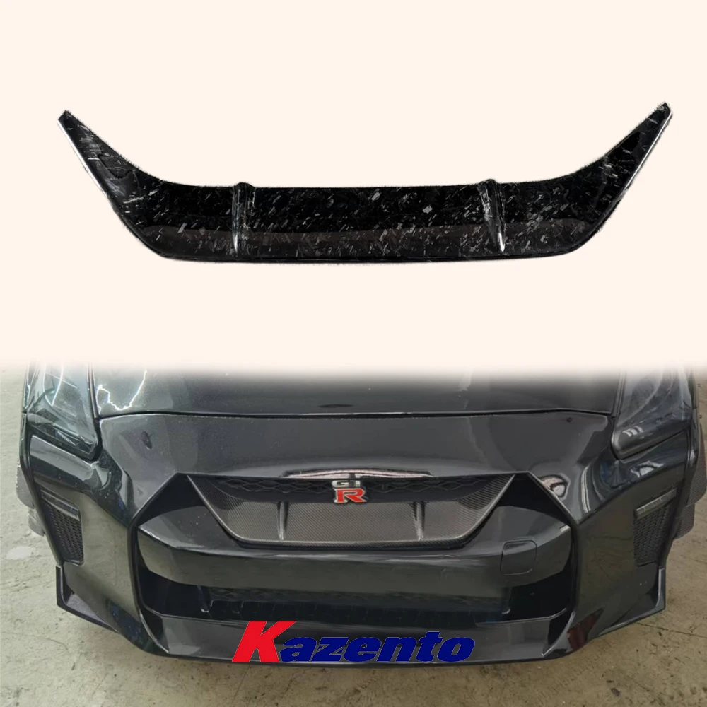 

For Nissan 17- R35 GTR Type M Forged Carbon Front Bumper Hood Grille Cover