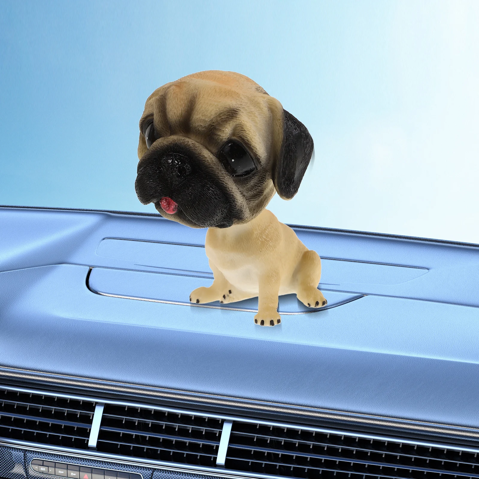 

Cute Cartoon Bobbing Head Dog Car Dashboard Decor Shaking Resin Funny Vehicle Accessory Bobblehead Dashboard Dog Car Pendant