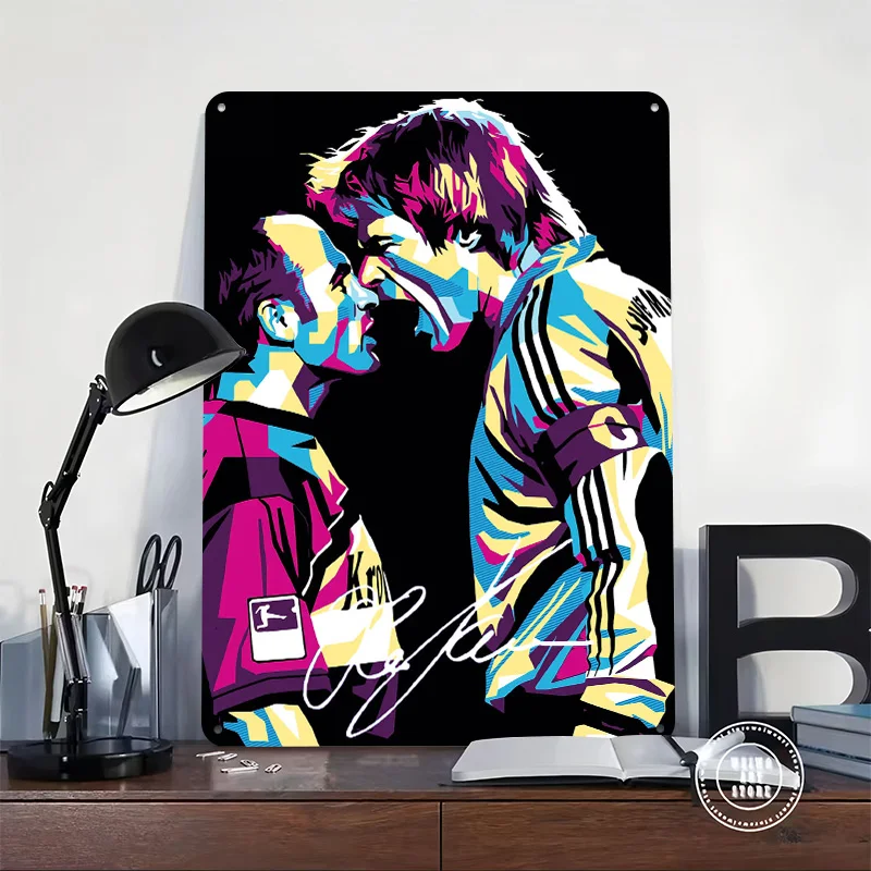 Oliver Kahn Printing Poster Customized Retro Wall Art Vintage Metal Signs for Fans Home and Decoration Gaming Bathroom Decor