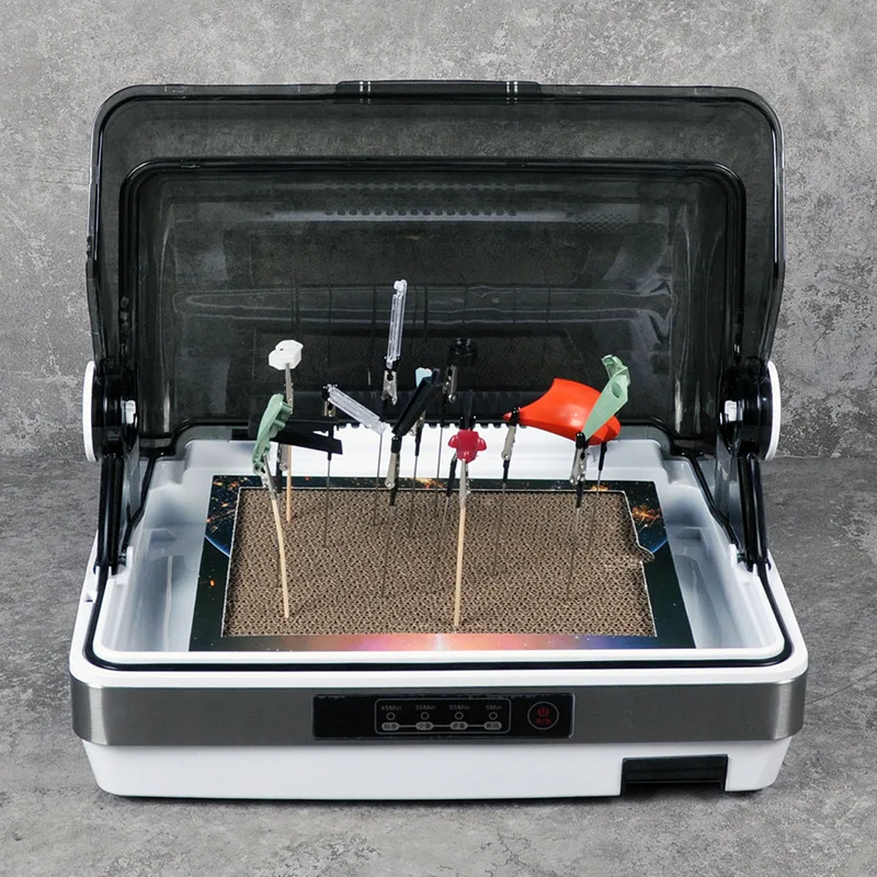 Figure Model Spray Paint Dryer Paint Box Spray Pen Paint Coloring Clip Sealing Air Drying Dustproof Spraying Tool Cabinet