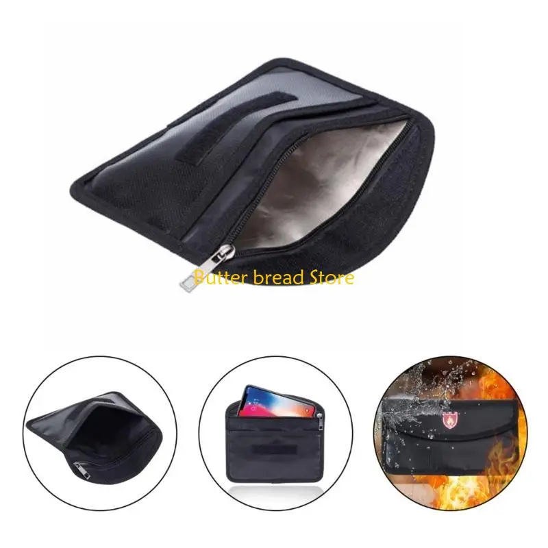 

W89C Огнестойкая сумка Конверт Сумка для хранения наличных Небольшая водостойкая сумка для документов