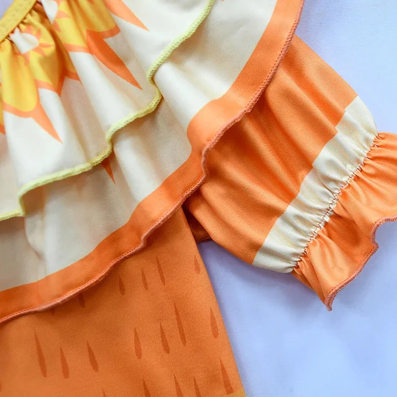 Pepa Madrigal Abiti Ragazza Encanto Cosplay Anime Principessa Mirabel Costume di Halloween per Kid Maid Outfit Festival Carnevale Gonna