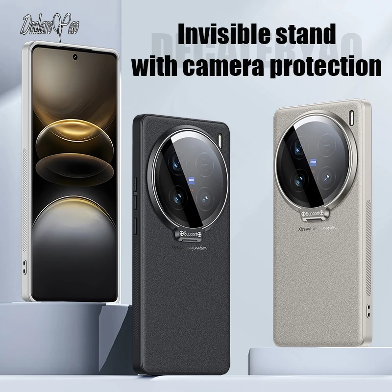 Cover For VIVO X100 Pro X100S Cases DECLAREYAO Light Slim Hard Coque For VIVO X100 Ultra Case Matte Silicoen Non-slip Soft Edge