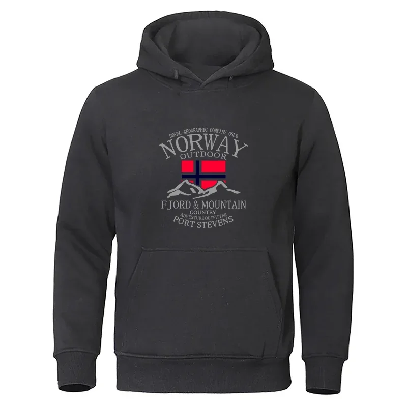 

Норвежские толстовки Fjord Mountain для мужчин, осенняя уличная толстовка с капюшоном, свободная модная толстовка высокого качества, повседневная одежда больших размеров для женщин