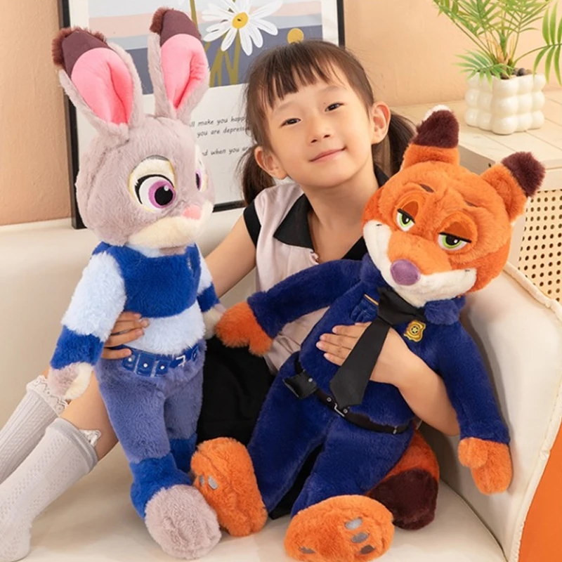 40-100CM Judy Hopps und Nick Wilde Disney Zootopia Plüschtiere Anime Cartoon Niedlich Gefüllte Weihnachten Plüschtier Kinder Geburtstag Spielzeug Geschenke