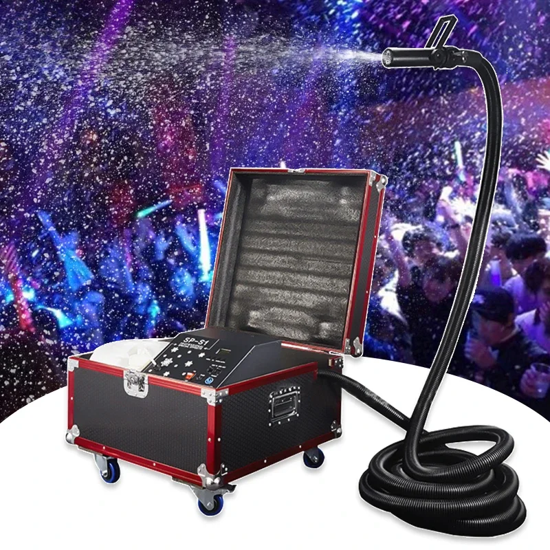 

1500W DMX 512 Silent Snow Flake Machine with Flight Case for Wedding Party Events Stage