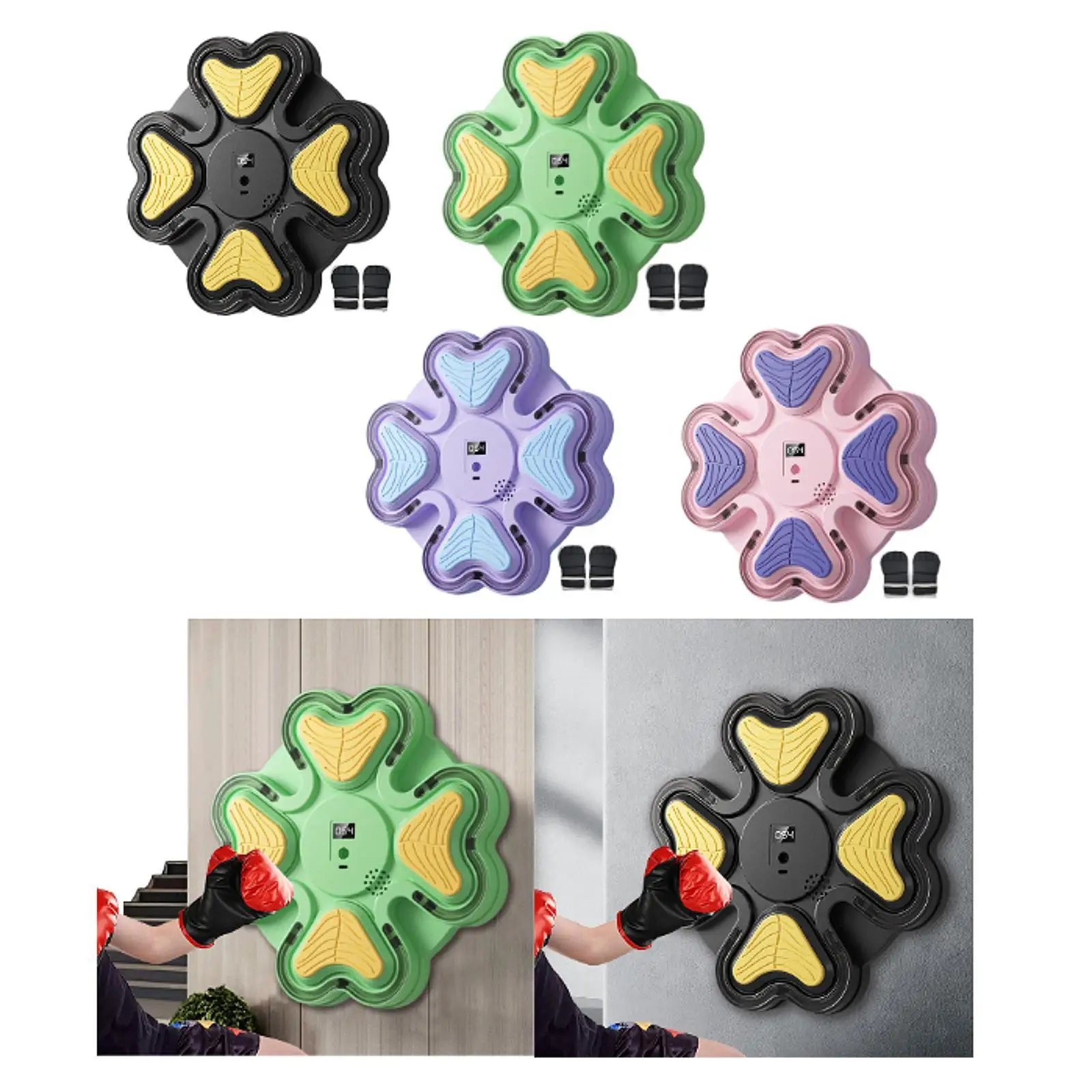 معدات هدف الملاكمة المدمجة بالموسيقى للأطفال لبناء المهارات