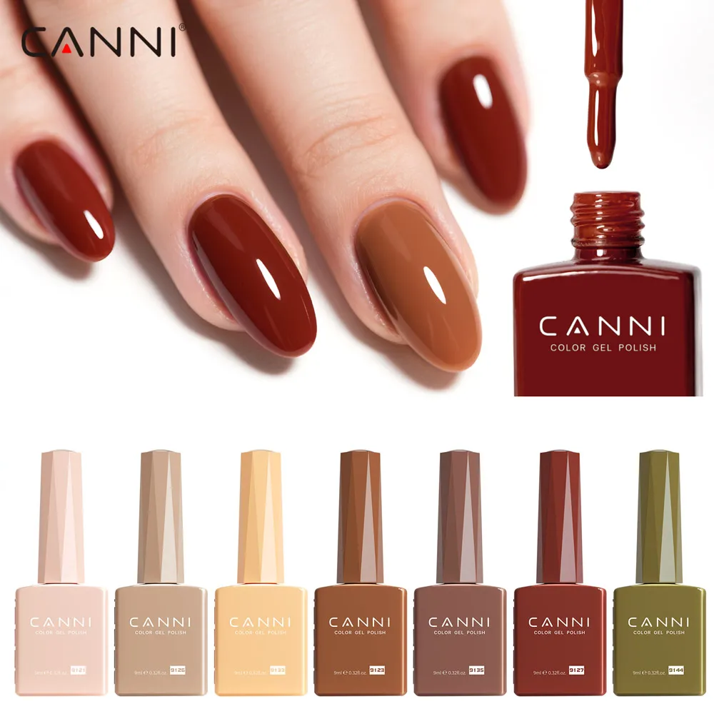 CANNI 9ml Winter Color Nail Gel Polish TPO Free Hema Free Fall Color Soak Off UV LED Semi Permanent Long Wear Gel Varnish