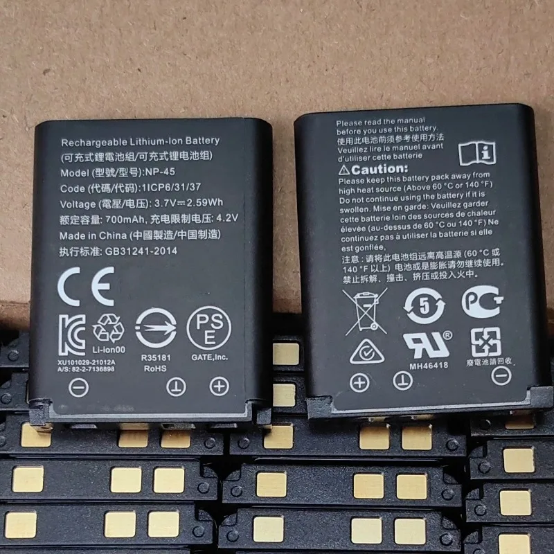 1-2PCS Replacement battery NP45 NP-45 For Z700 Z20fd Z200 Camera Battery DV Recorder Battery 700mAh