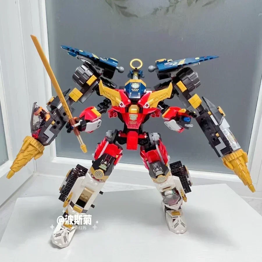 1148 ชิ้น Super ผสม Mecha Building Block รุ่น 4-in-1 เครื่องบินถังหุ่นยนต์ Mecha Building Block ของเล่นของขวัญ