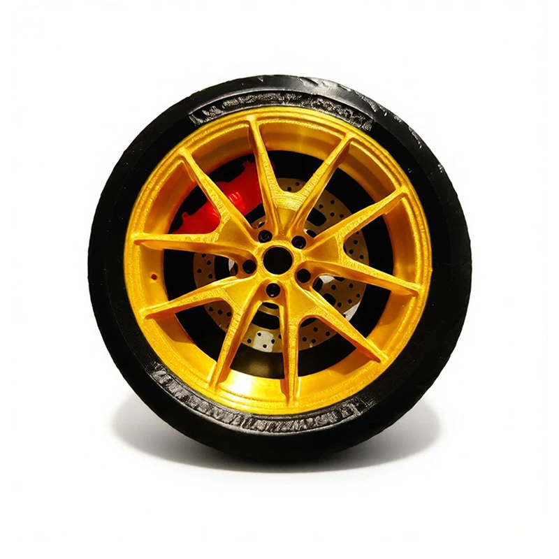 1PCS Mini Simulation Tire Decoration Car Body Ornament Wheel Model 3D Printed Adhesive Motorcycle Decor Replacement Part