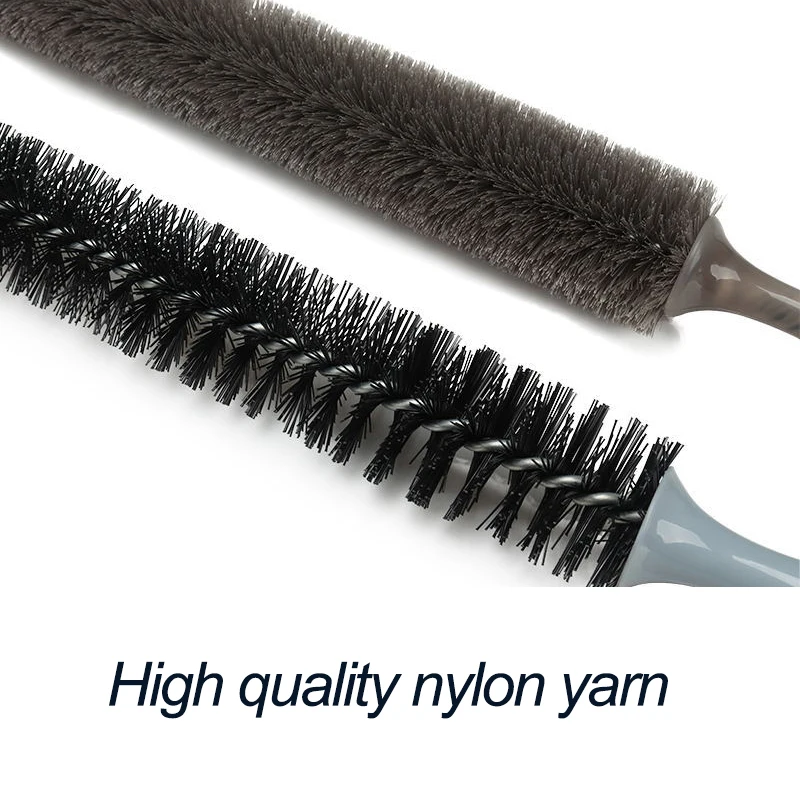 Brosse de lavage de voiture, plumeaux pour le nettoyage des tuyaux de moyeu de roue de moteur, outil de nettoyage automobile robuste à poils souples et extensibles et flexibles