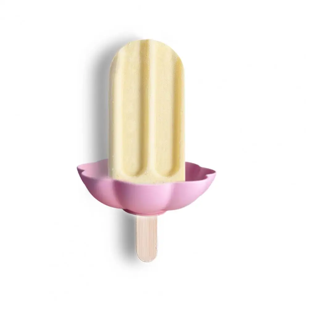 Ice Cream Cone Holder Dual Function Silicone Popsicle Ice Cream Holder for Kids Summer Days Birthday Parties Melt Manager Drip